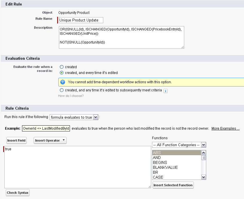 Unique Product ID Workflow Rule Prop