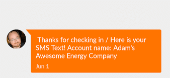 text message example