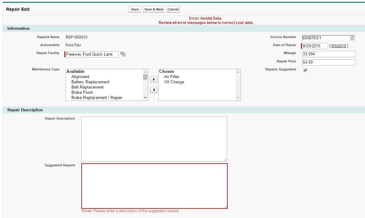 Validation Rule Success